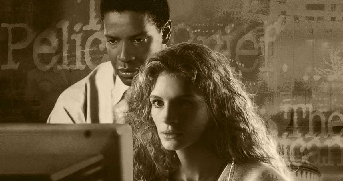 Pelikan-notatet. Thriller med Denzel Washington og Julia Roberts